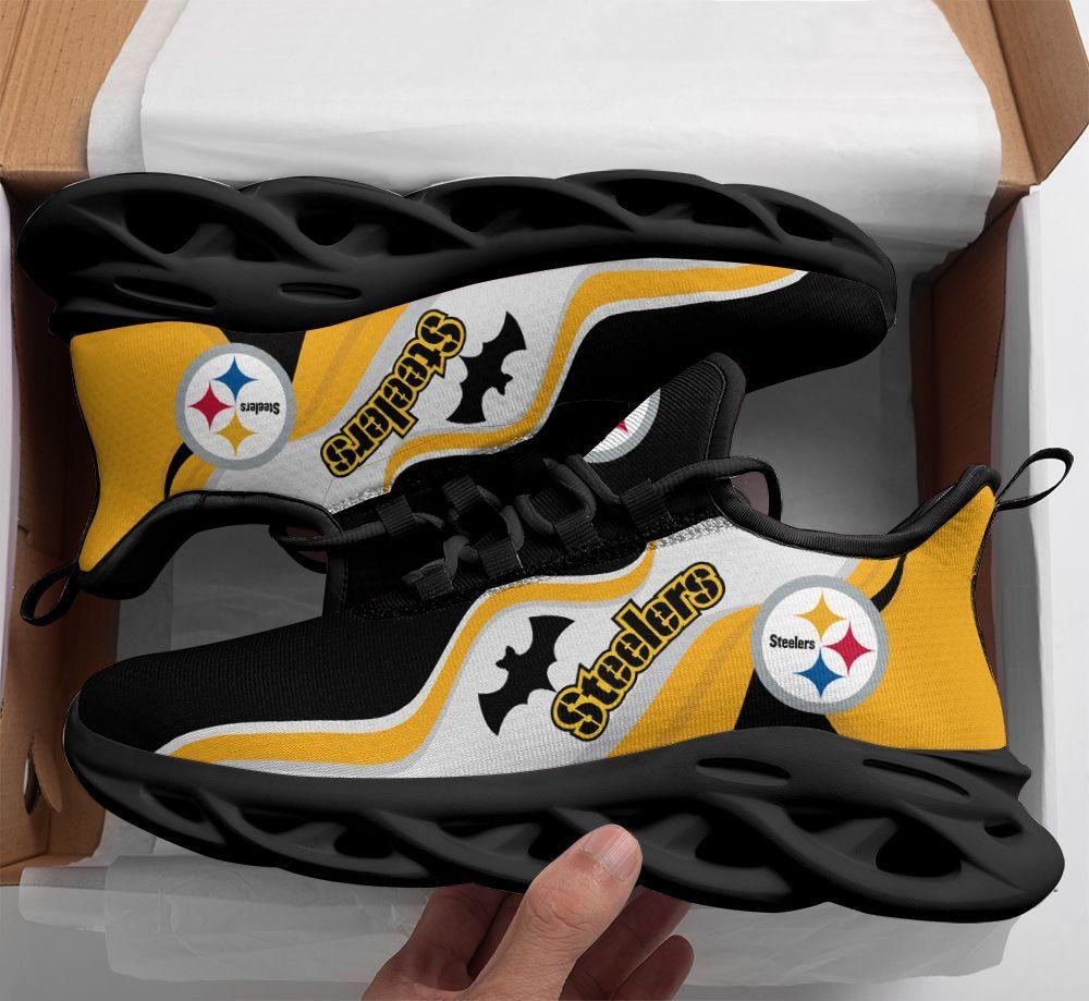 Pittsburgh Steelers Max Soul Shoes Sneakers for Men And Women – NFL Football Fan Shoes, Team Sneakers - Image 4