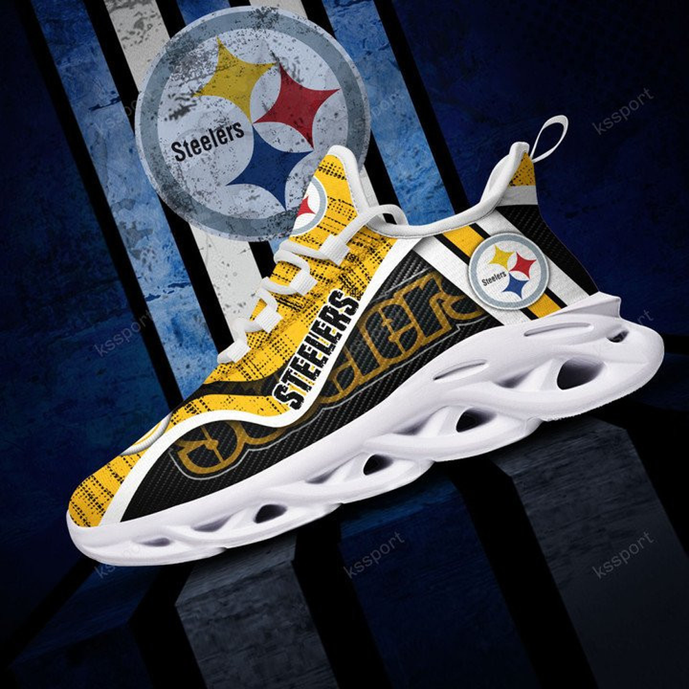 Pittsburgh Steelers Max Soul Shoes Sneakers for Men And Women – NFL Football Fan Shoes, Team Sneakers