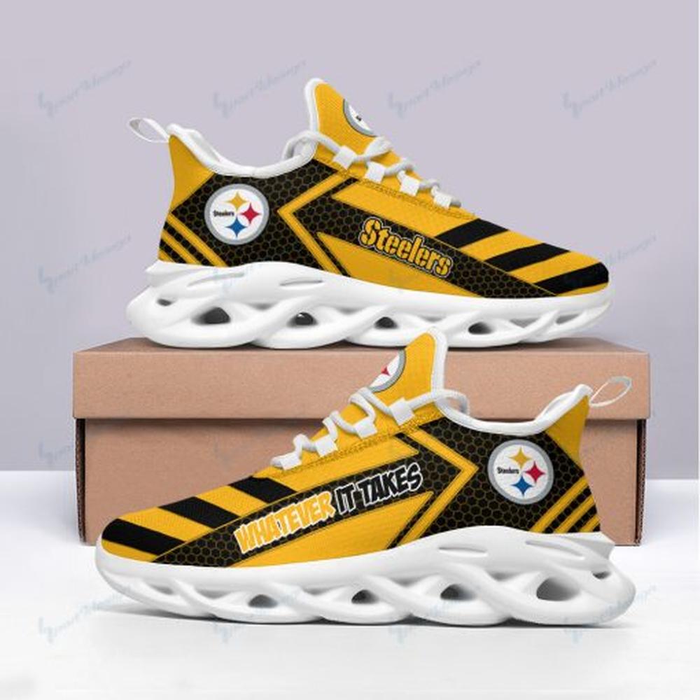 Pittsburgh Steelers Max Soul Shoes Sneakers for Men And Women – NFL Football Fan Shoes, Team Sneakers - Image 6