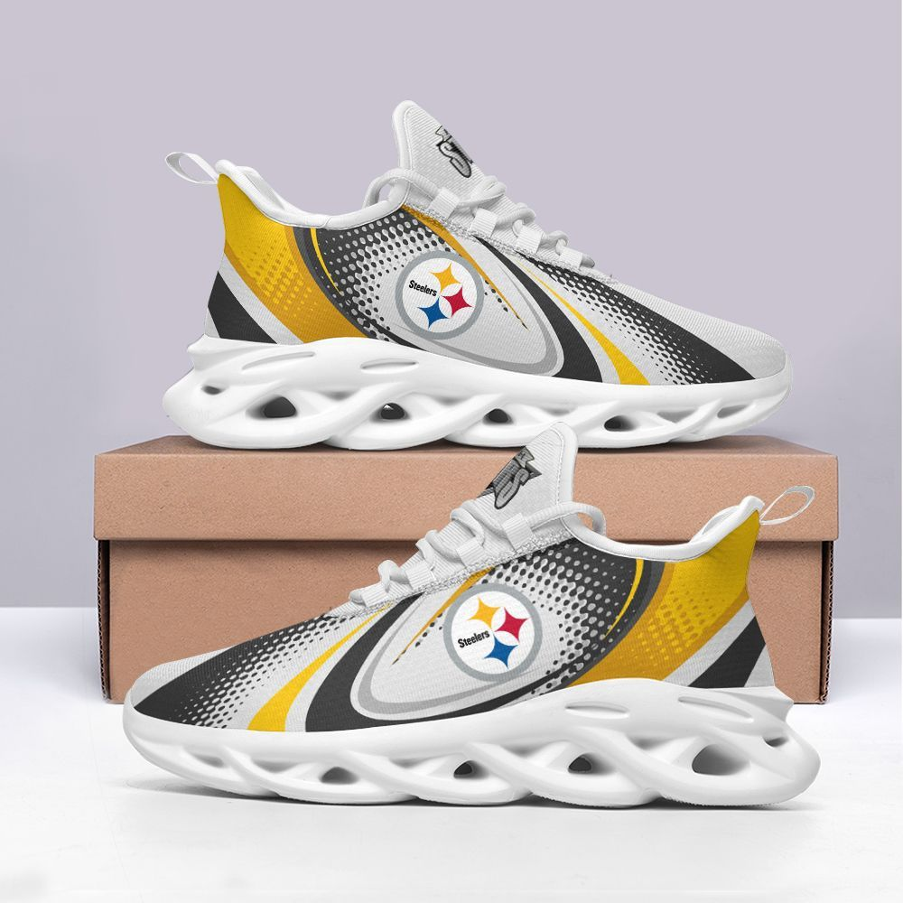Pittsburgh Steelers Max Soul Shoes Sneakers for Men And Women – NFL Football Fan Shoes, Team Sneakers
