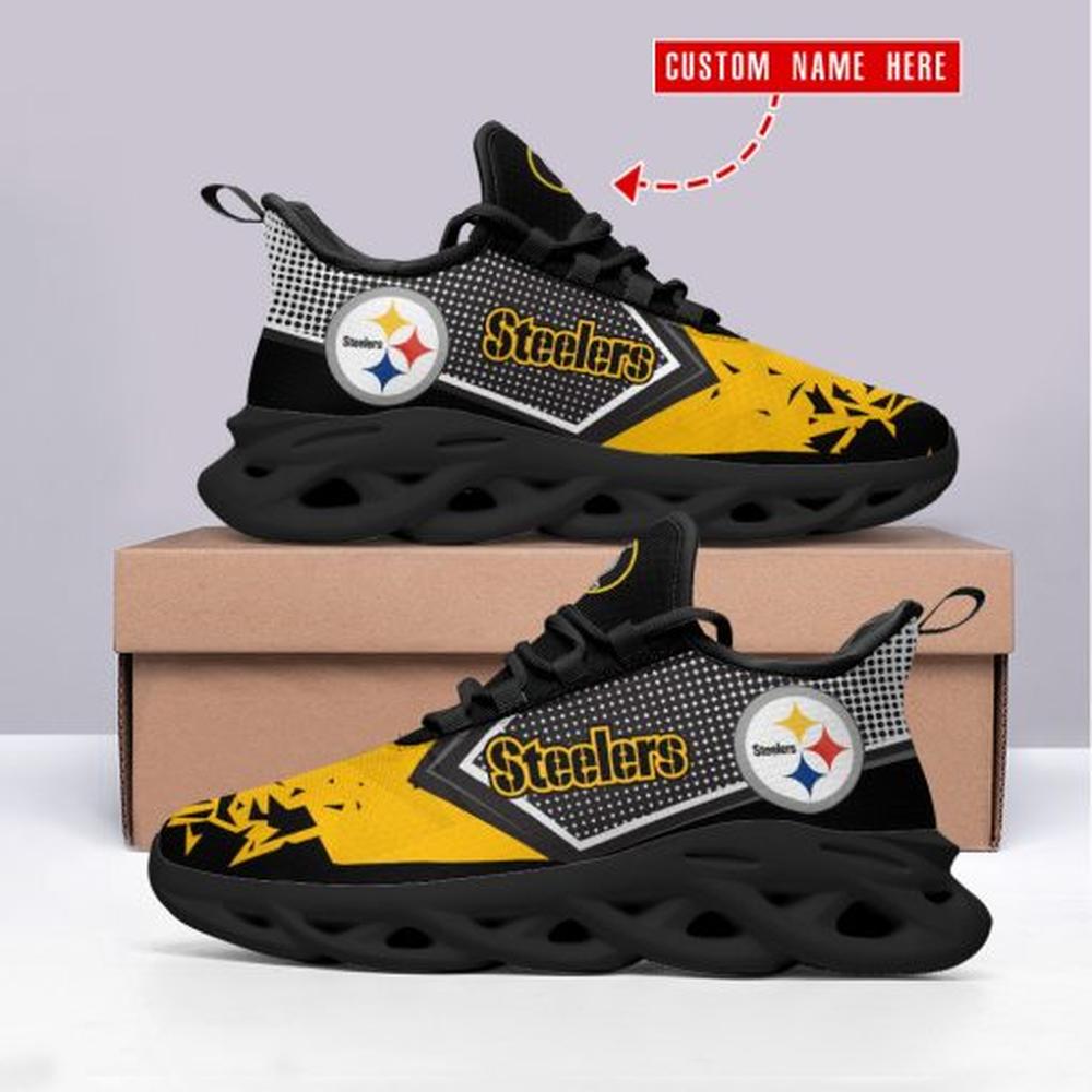 Pittsburgh Steelers Max Soul Shoes Sneakers for Men And Women – NFL Football Fan Shoes, Team Sneakers - Image 5