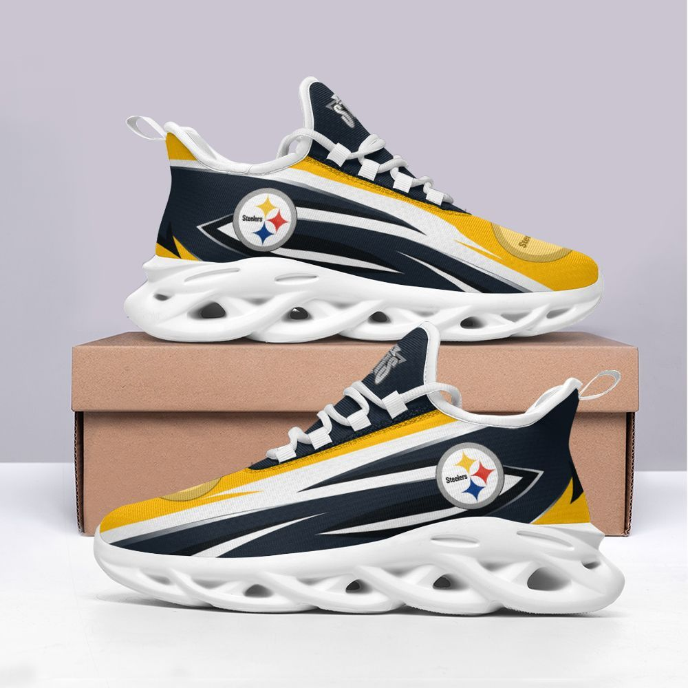 Pittsburgh Steelers Max Soul Shoes Sneakers for Men And Women – NFL Football Fan Shoes, Team Sneakers