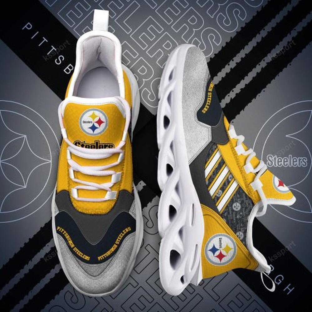 Pittsburgh Steelers Max Soul Shoes Sneakers for Men And Women – NFL Football Fan Shoes, Team Sneakers - Image 6