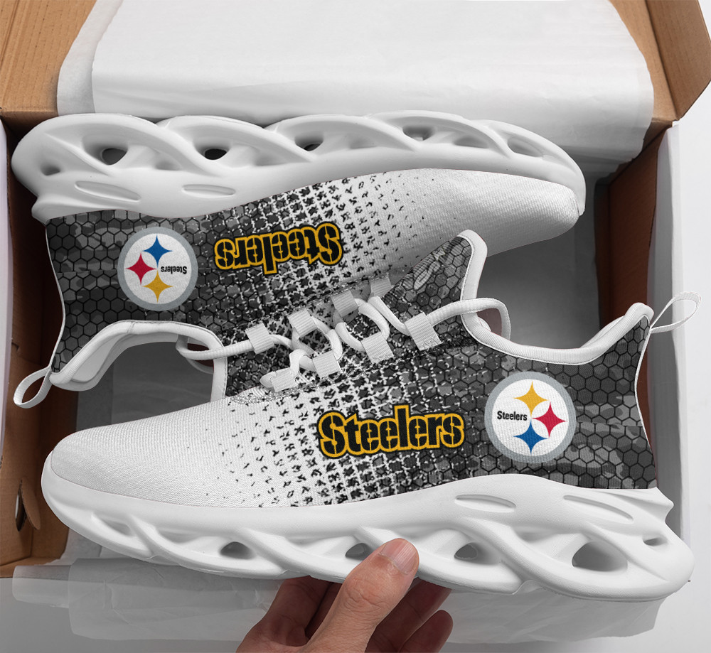 Pittsburgh Steelers Max Soul Shoes Sneakers for Men And Women – NFL Football Fan Shoes, Team Sneakers