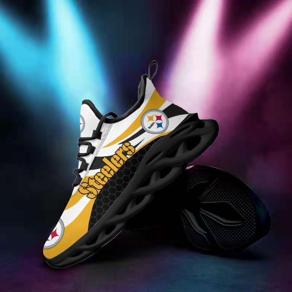 Pittsburgh Steelers Max Soul Shoes Sneakers for Men And Women – NFL Football Fan Shoes, Team Sneakers - Image 5