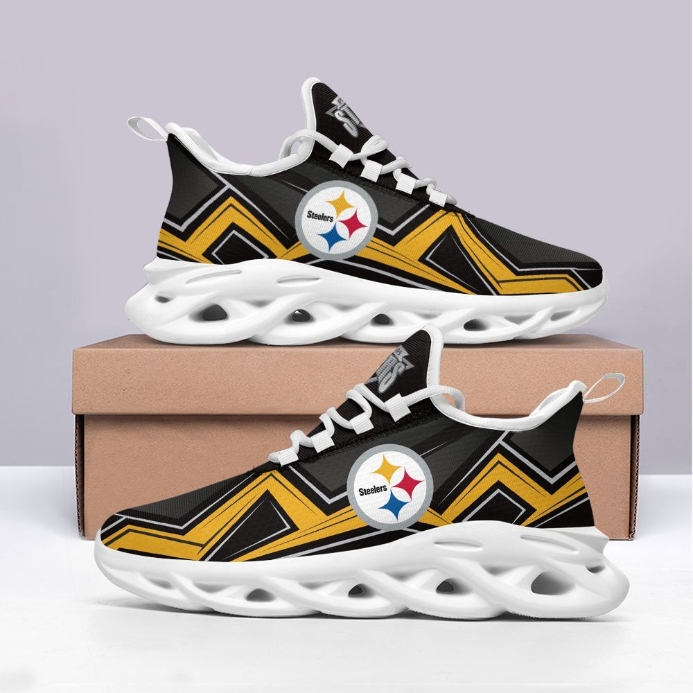 Pittsburgh Steelers Max Soul Shoes Sneakers for Men And Women – NFL Football Fan Shoes, Team Sneakers