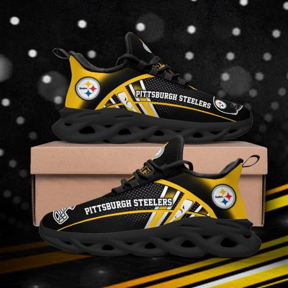 Pittsburgh Steelers Max Soul Shoes Sneakers for Men And Women – NFL Football Fan Shoes, Team Sneakers - Image 5