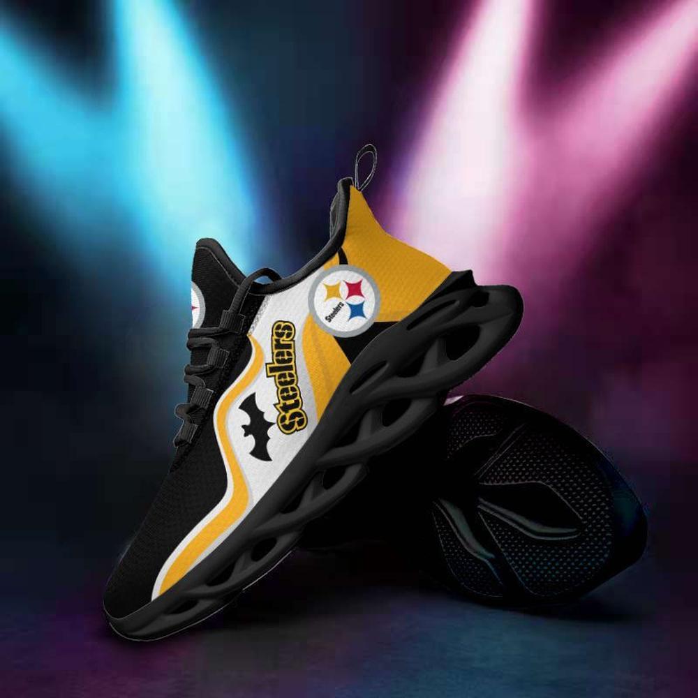 Pittsburgh Steelers Max Soul Shoes Sneakers for Men And Women – NFL Football Fan Shoes, Team Sneakers - Image 3