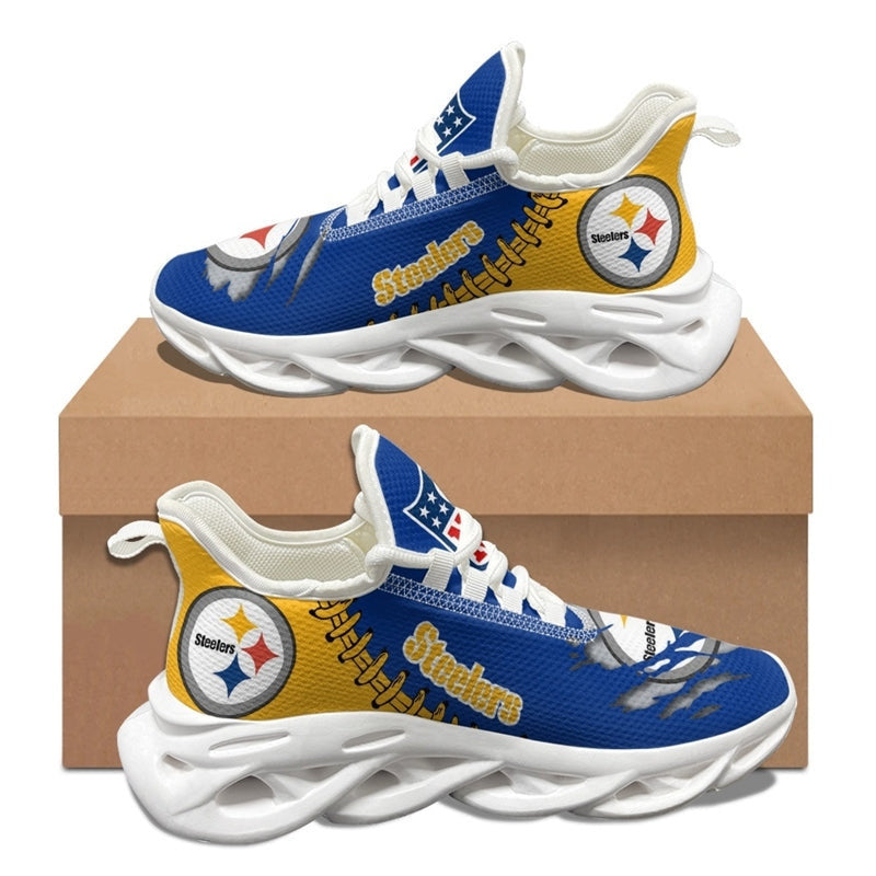 Pittsburgh Steelers Max Soul Shoes Sneakers for Men And Women – NFL Football Fan Shoes, Team Sneakers - Image 4