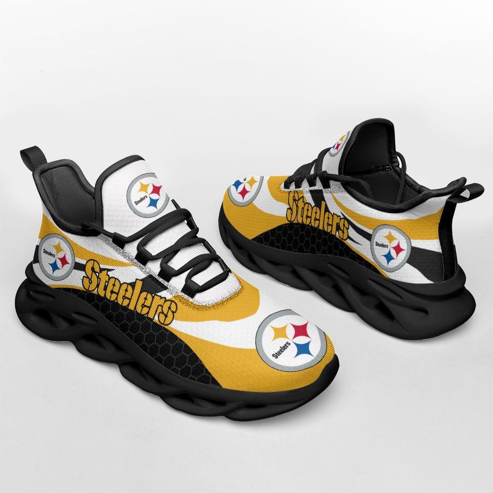 Pittsburgh Steelers Max Soul Shoes Sneakers for Men And Women – NFL Football Fan Shoes, Team Sneakers - Image 6