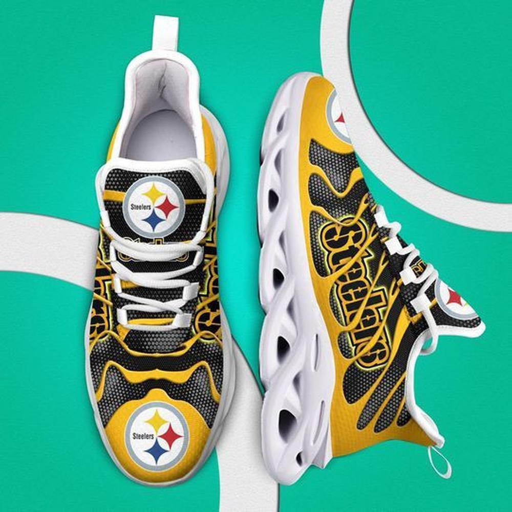 Pittsburgh Steelers Max Soul Shoes Sneakers for Men And Women – NFL Football Fan Shoes, Team Sneakers - Image 3