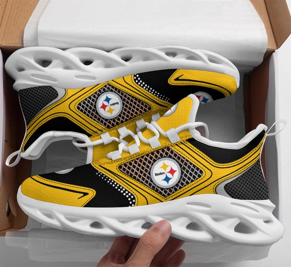 Pittsburgh Steelers Max Soul Shoes Sneakers for Men And Women – NFL Football Fan Shoes, Team Sneakers - Image 3