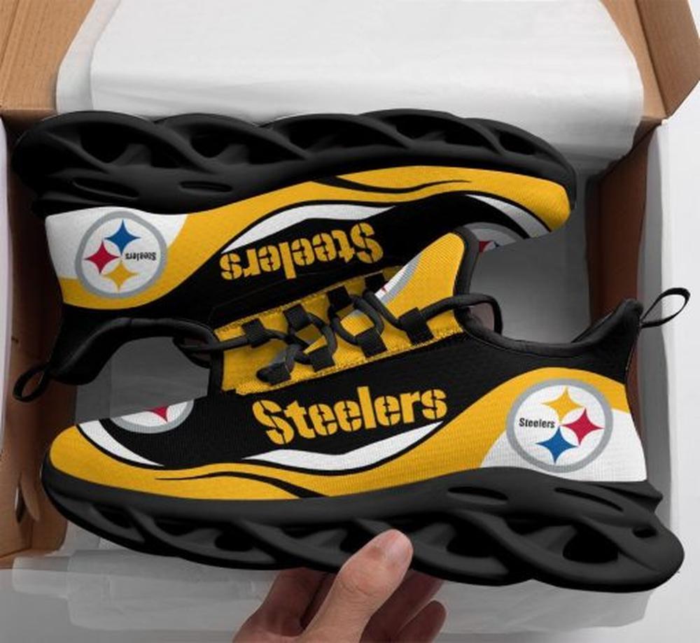 Pittsburgh Steelers Max Soul Shoes Sneakers for Men And Women – NFL Football Fan Shoes, Team Sneakers - Image 7