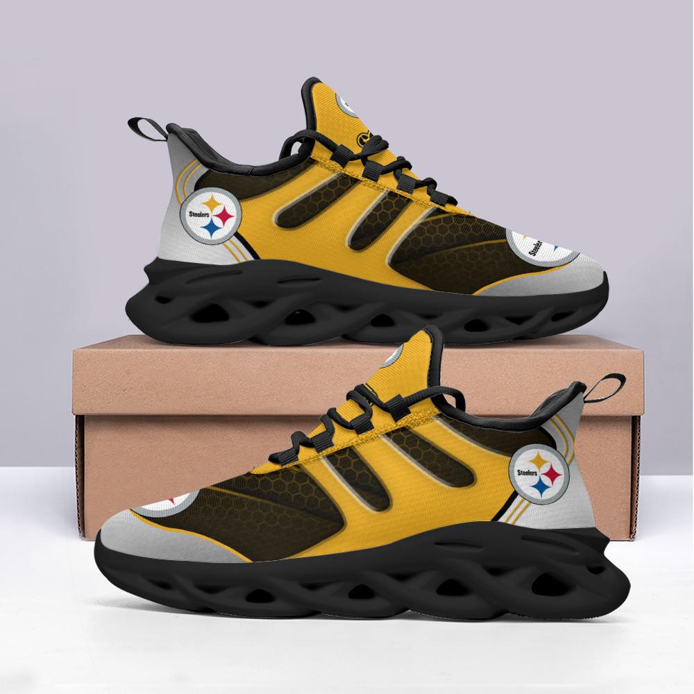 Pittsburgh Steelers Max Soul Shoes Sneakers for Men And Women – NFL Football Fan Shoes, Team Sneakers - Image 4