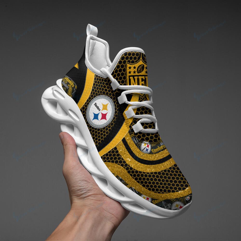 Pittsburgh Steelers Max Soul Shoes Sneakers for Men And Women – NFL Football Fan Shoes, Team Sneakers - Image 5