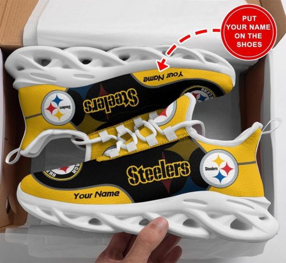 Pittsburgh Steelers Max Soul Shoes Sneakers for Men And Women – NFL Football Fan Shoes, Team Sneakers - Image 6