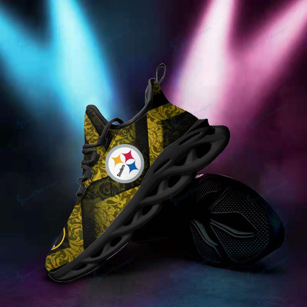 Pittsburgh Steelers Max Soul Shoes Sneakers for Men And Women – NFL Football Fan Shoes, Team Sneakers - Image 9