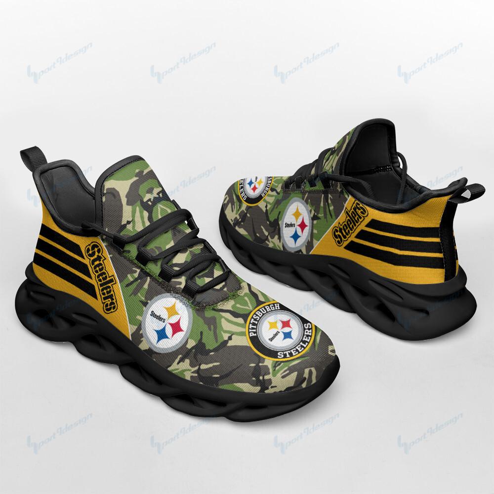 Pittsburgh Steelers Max Soul Shoes Sneakers for Men And Women – NFL Football Fan Shoes, Team Sneakers - Image 4