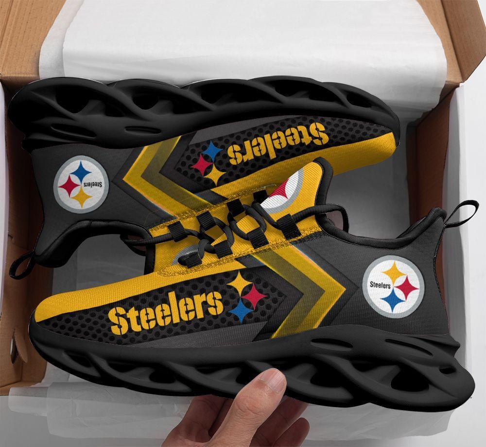 Pittsburgh Steelers Max Soul Shoes Sneakers for Men And Women – NFL Football Fan Shoes, Team Sneakers - Image 3