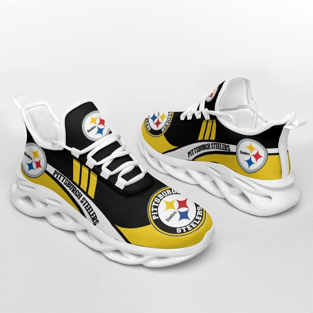 Pittsburgh Steelers Max Soul Shoes Sneakers for Men And Women – NFL Football Fan Shoes, Team Sneakers