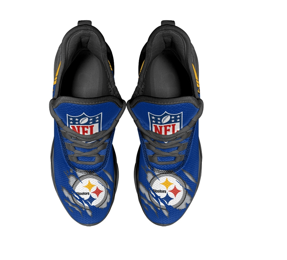 Pittsburgh Steelers Max Soul Shoes Sneakers for Men And Women – NFL Football Fan Shoes, Team Sneakers - Image 4