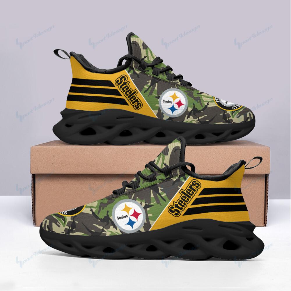 Pittsburgh Steelers Max Soul Shoes Sneakers for Men And Women – NFL Football Fan Shoes, Team Sneakers - Image 3
