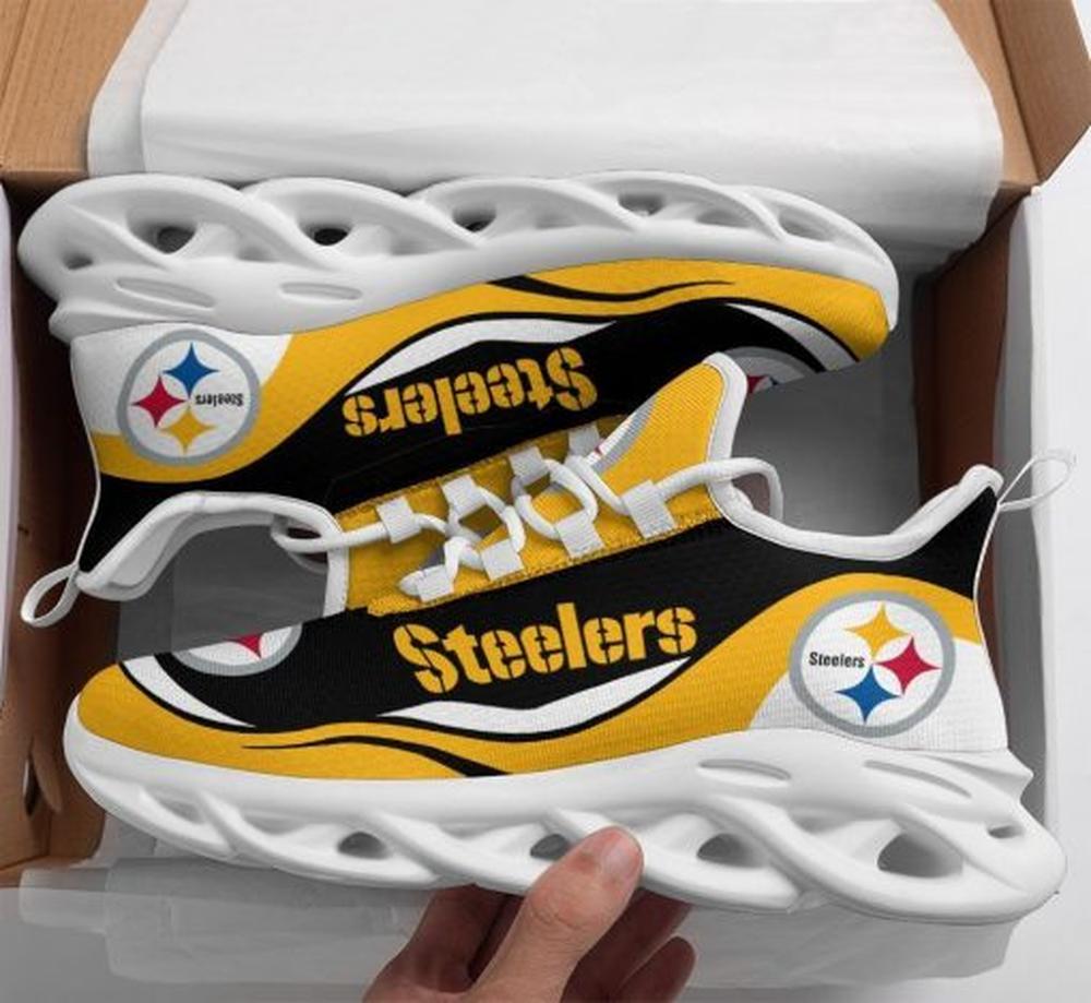 Pittsburgh Steelers Max Soul Shoes Sneakers for Men And Women – NFL Football Fan Shoes, Team Sneakers - Image 8