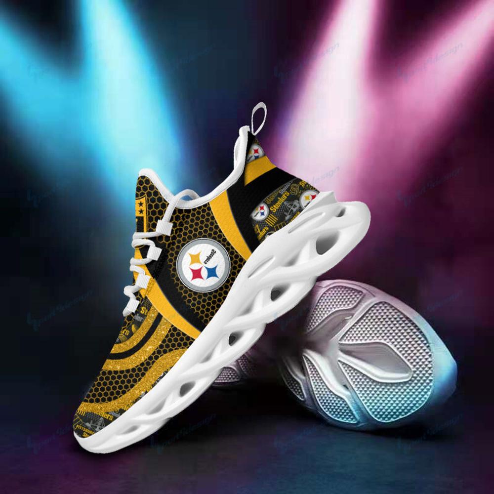 Pittsburgh Steelers Max Soul Shoes Sneakers for Men And Women – NFL Football Fan Shoes, Team Sneakers - Image 3