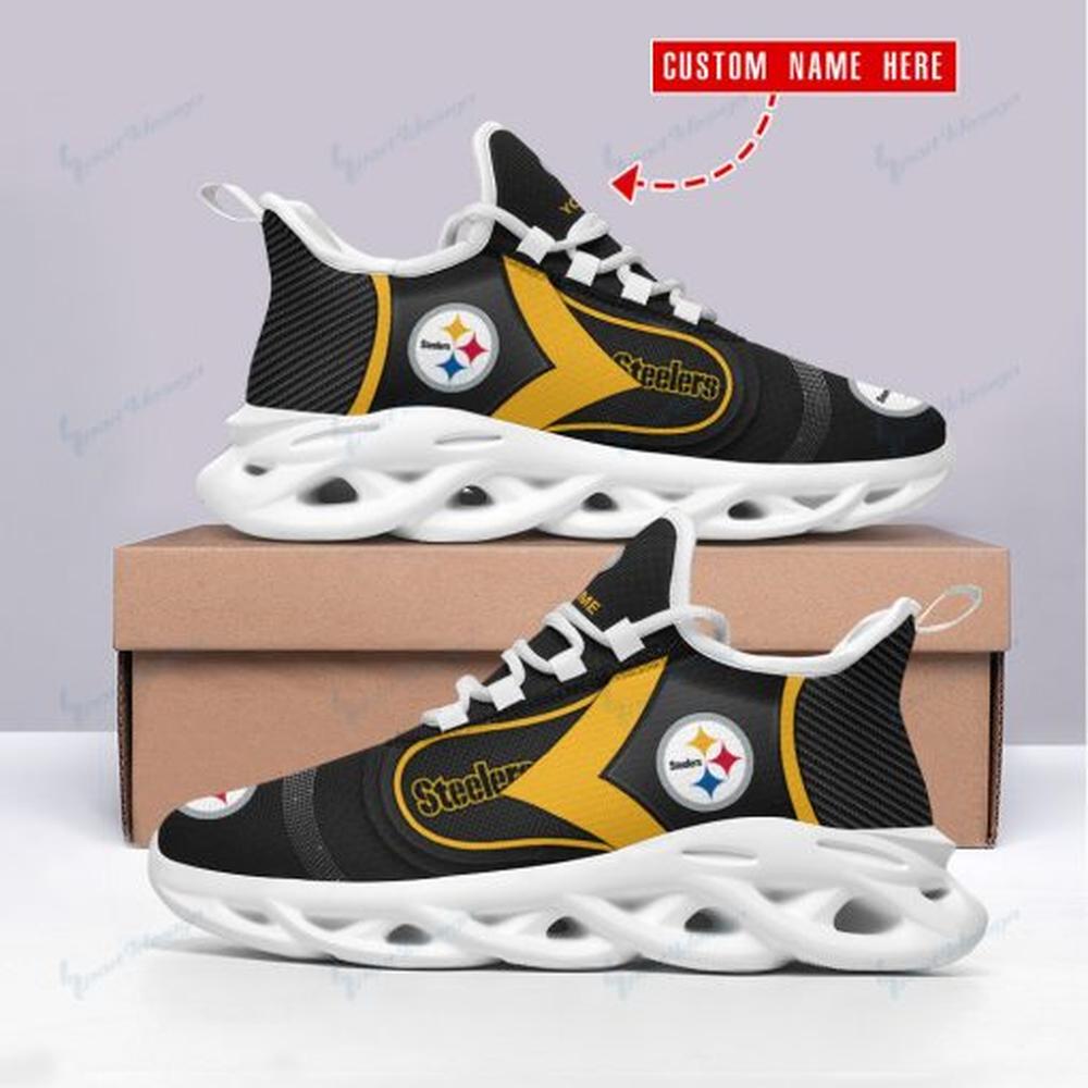 Pittsburgh Steelers Max Soul Shoes Sneakers for Men And Women – NFL Football Fan Shoes, Team Sneakers - Image 5