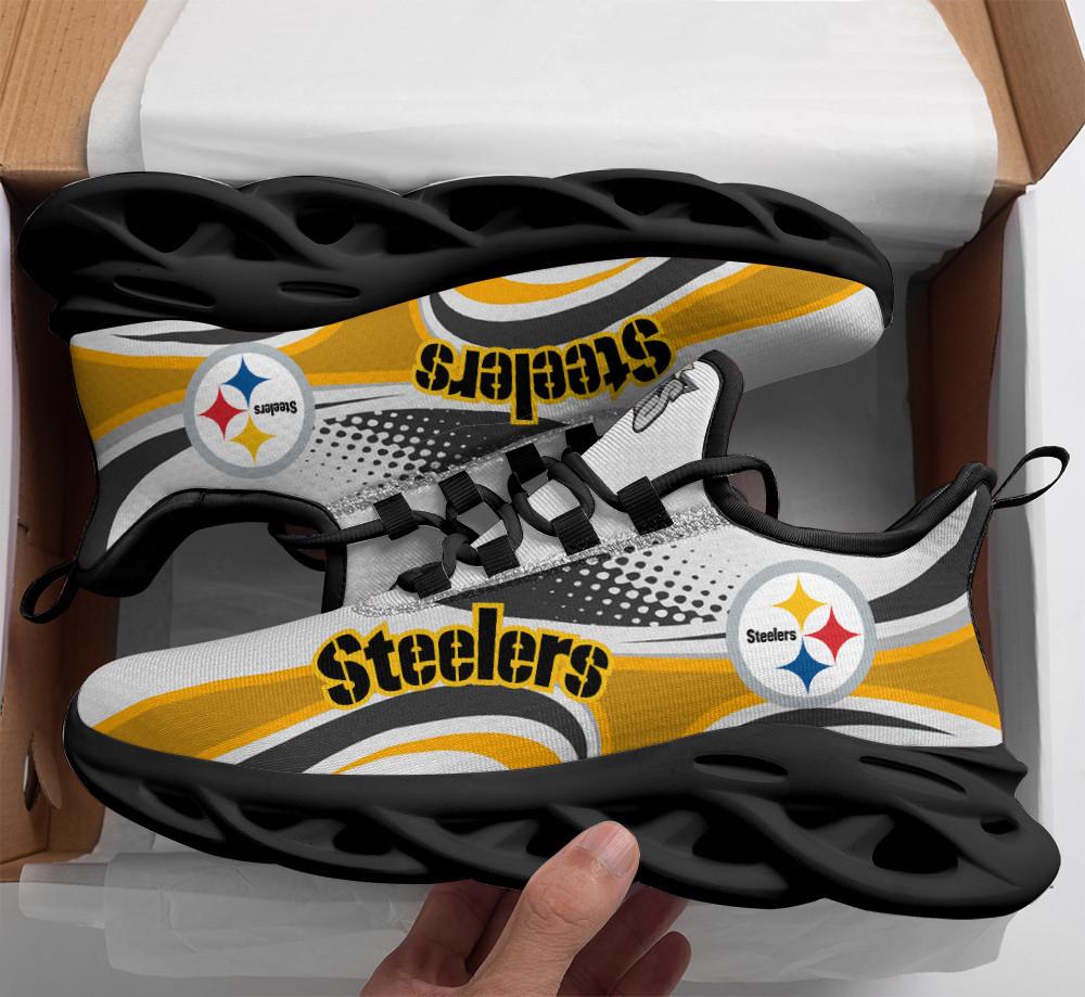 Pittsburgh Steelers Max Soul Shoes Sneakers for Men And Women – NFL Football Fan Shoes, Team Sneakers - Image 3
