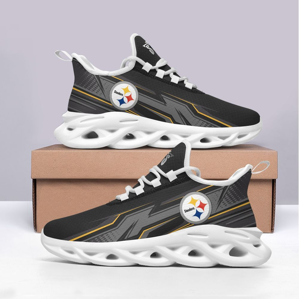 Pittsburgh Steelers Max Soul Shoes Sneakers for Men And Women – NFL Football Fan Shoes, Team Sneakers