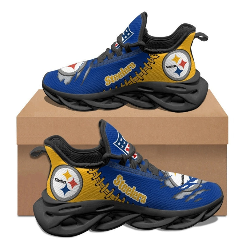 Pittsburgh Steelers Max Soul Shoes Sneakers for Men And Women – NFL Football Fan Shoes, Team Sneakers