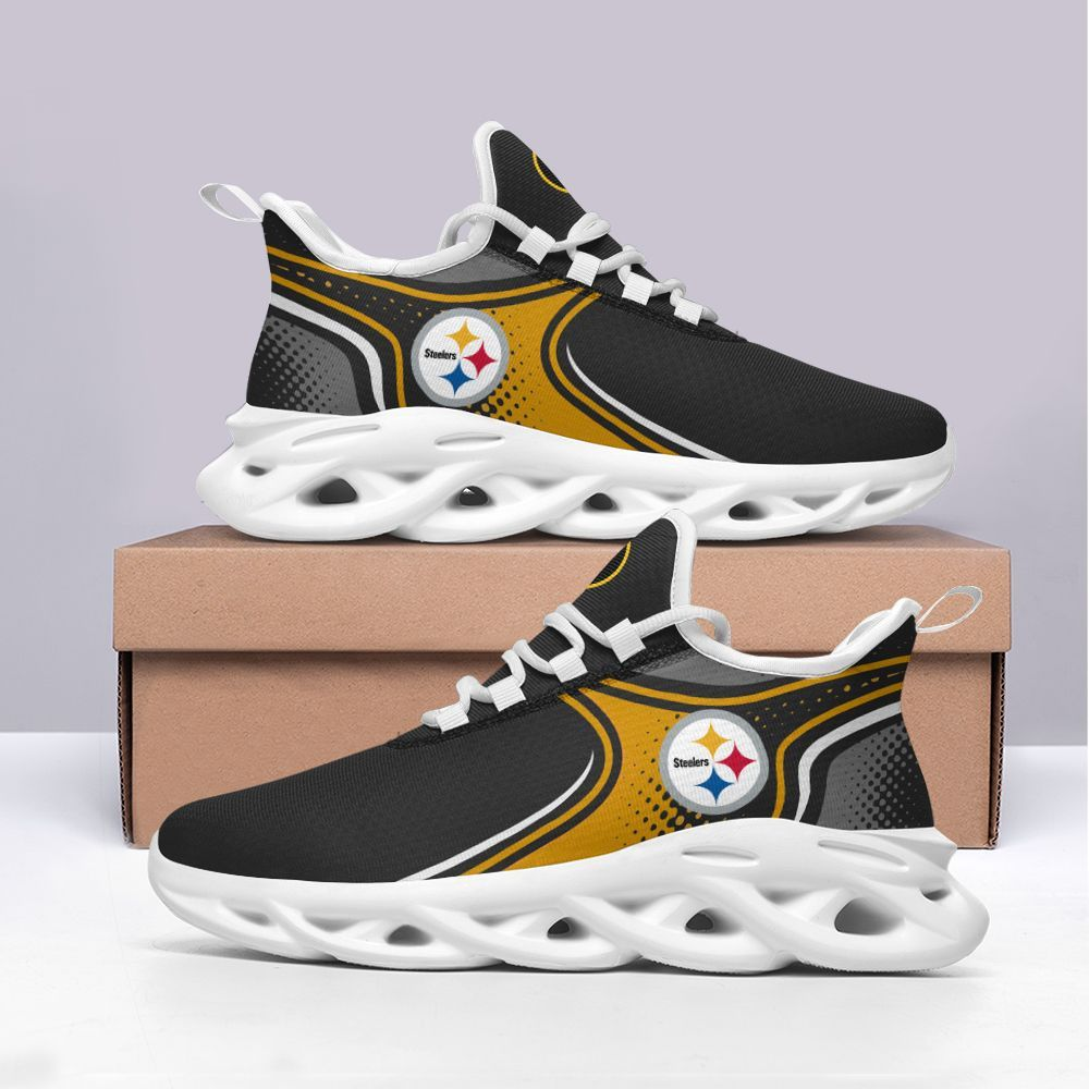 Pittsburgh Steelers Max Soul Shoes Sneakers for Men And Women – NFL Football Fan Shoes, Team Sneakers