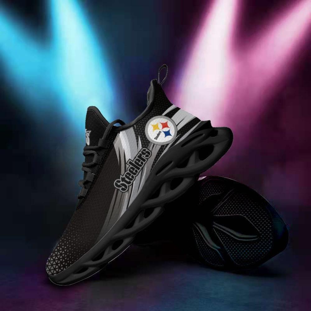 Pittsburgh Steelers Max Soul Shoes Sneakers for Men And Women – NFL Football Fan Shoes, Team Sneakers - Image 4