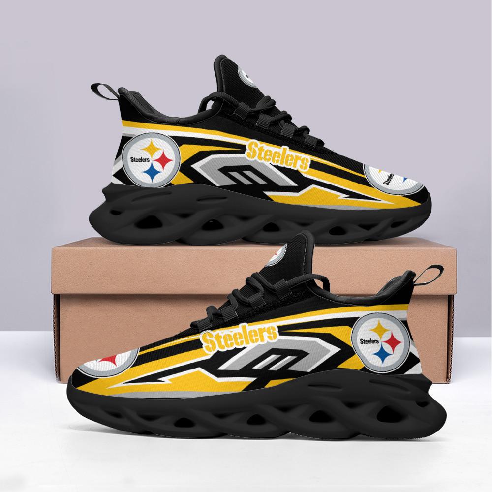 Pittsburgh Steelers Max Soul Shoes Sneakers for Men And Women – NFL Football Fan Shoes, Team Sneakers - Image 3