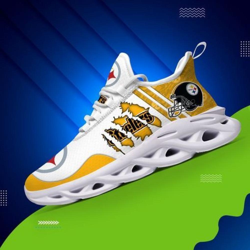 Pittsburgh Steelers Max Soul Shoes Sneakers for Men And Women – NFL Football Fan Shoes, Team Sneakers - Image 5