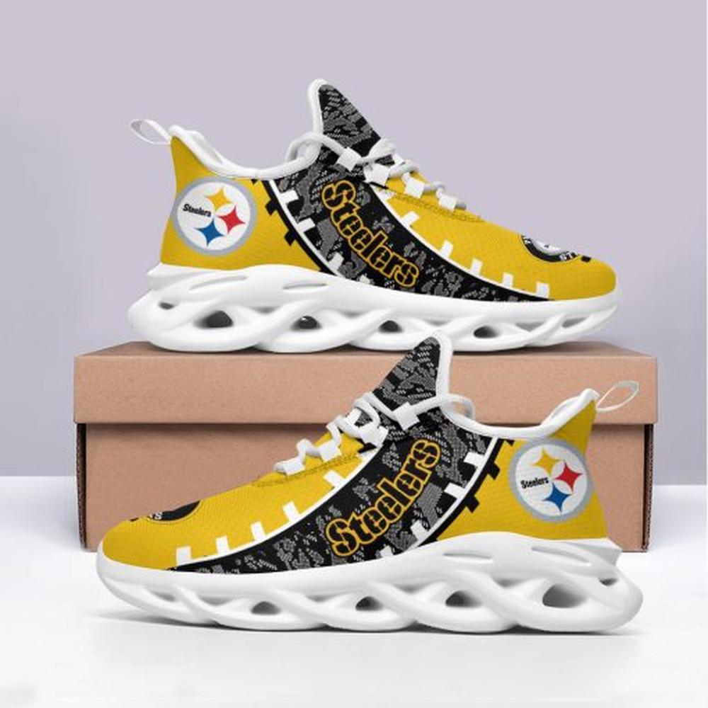 Pittsburgh Steelers Max Soul Shoes Sneakers for Men And Women – NFL Football Fan Shoes, Team Sneakers - Image 3