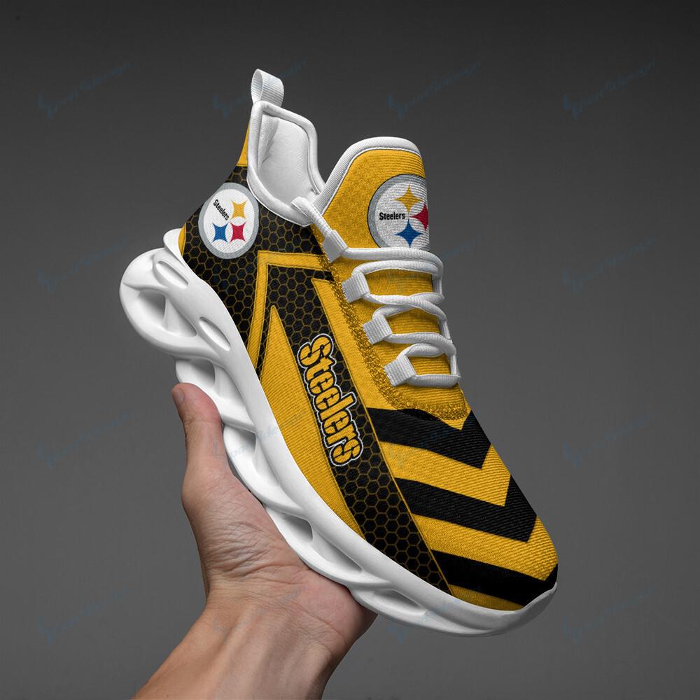 Pittsburgh Steelers Max Soul Shoes Sneakers for Men And Women – NFL Football Fan Shoes, Team Sneakers - Image 3