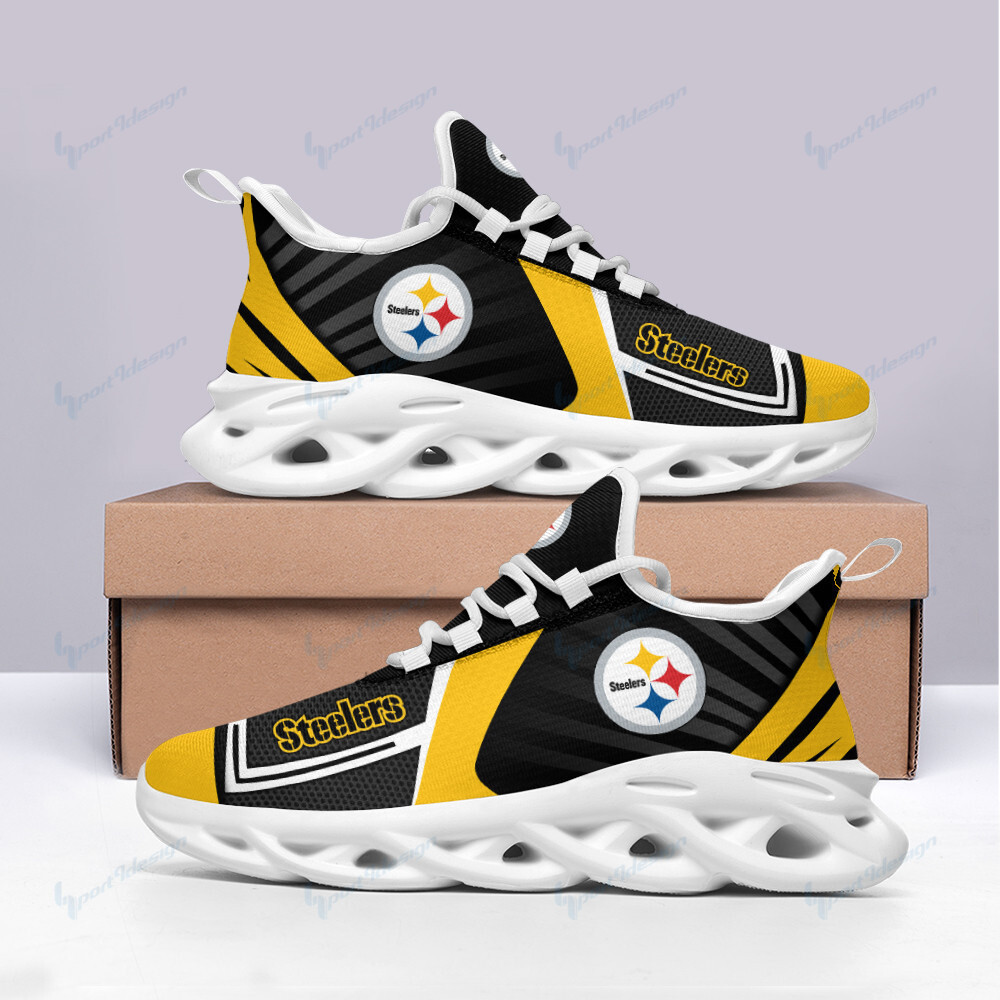 Pittsburgh Steelers Max Soul Shoes Sneakers for Men And Women – NFL Football Fan Shoes, Team Sneakers