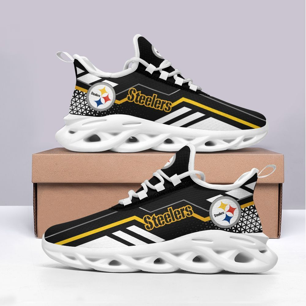 Pittsburgh Steelers Max Soul Shoes Sneakers for Men And Women – NFL Football Fan Shoes, Team Sneakers