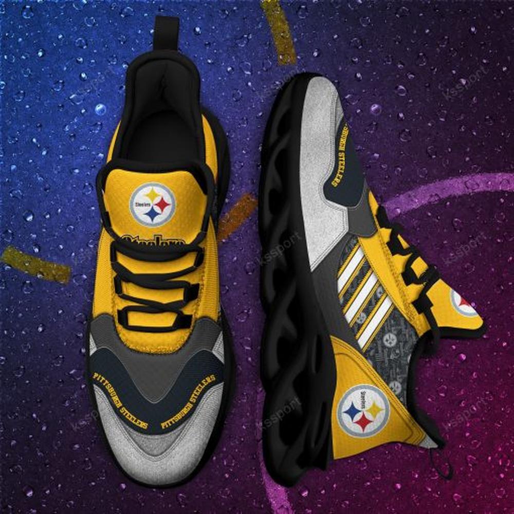 Pittsburgh Steelers Max Soul Shoes Sneakers for Men And Women – NFL Football Fan Shoes, Team Sneakers - Image 5