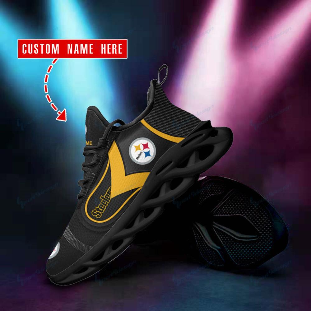 Pittsburgh Steelers Max Soul Shoes Sneakers for Men And Women – NFL Football Fan Shoes, Team Sneakers - Image 3