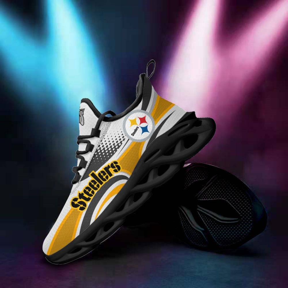Pittsburgh Steelers Max Soul Shoes Sneakers for Men And Women – NFL Football Fan Shoes, Team Sneakers - Image 5