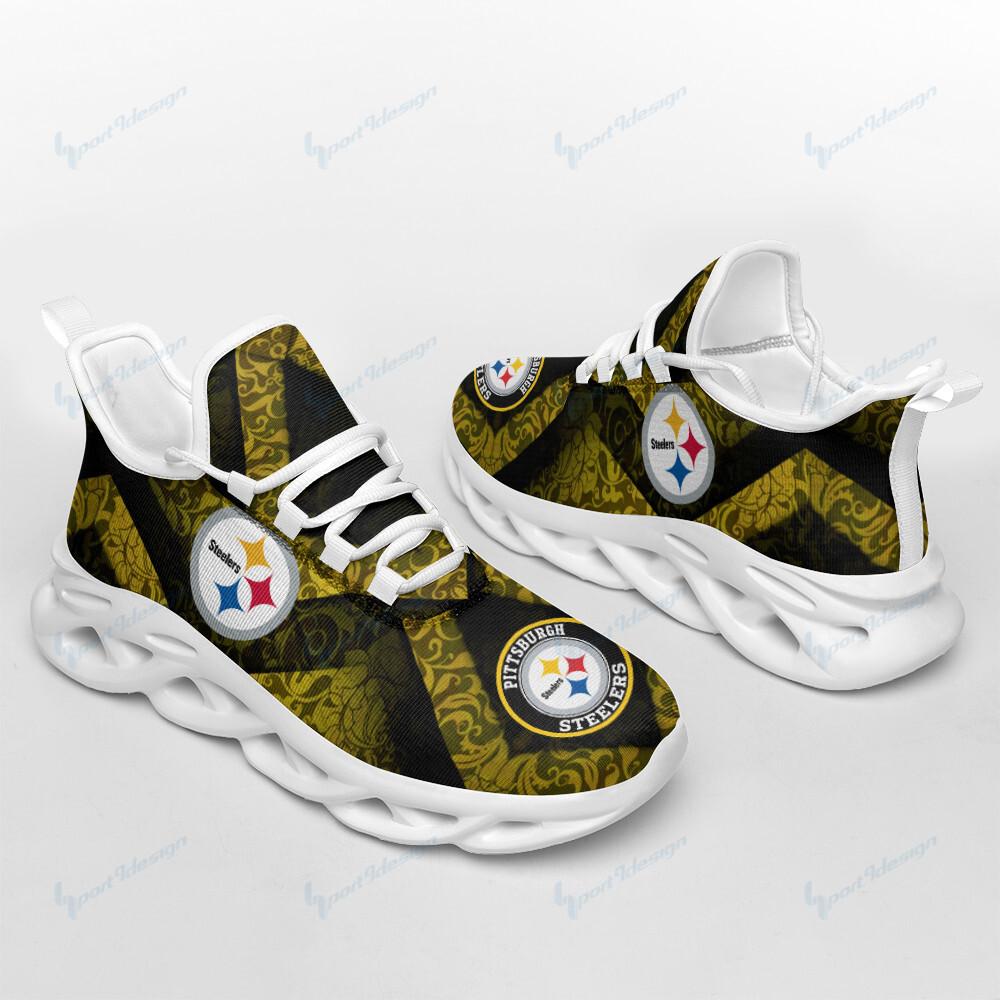 Pittsburgh Steelers Max Soul Shoes Sneakers for Men And Women – NFL Football Fan Shoes, Team Sneakers - Image 6