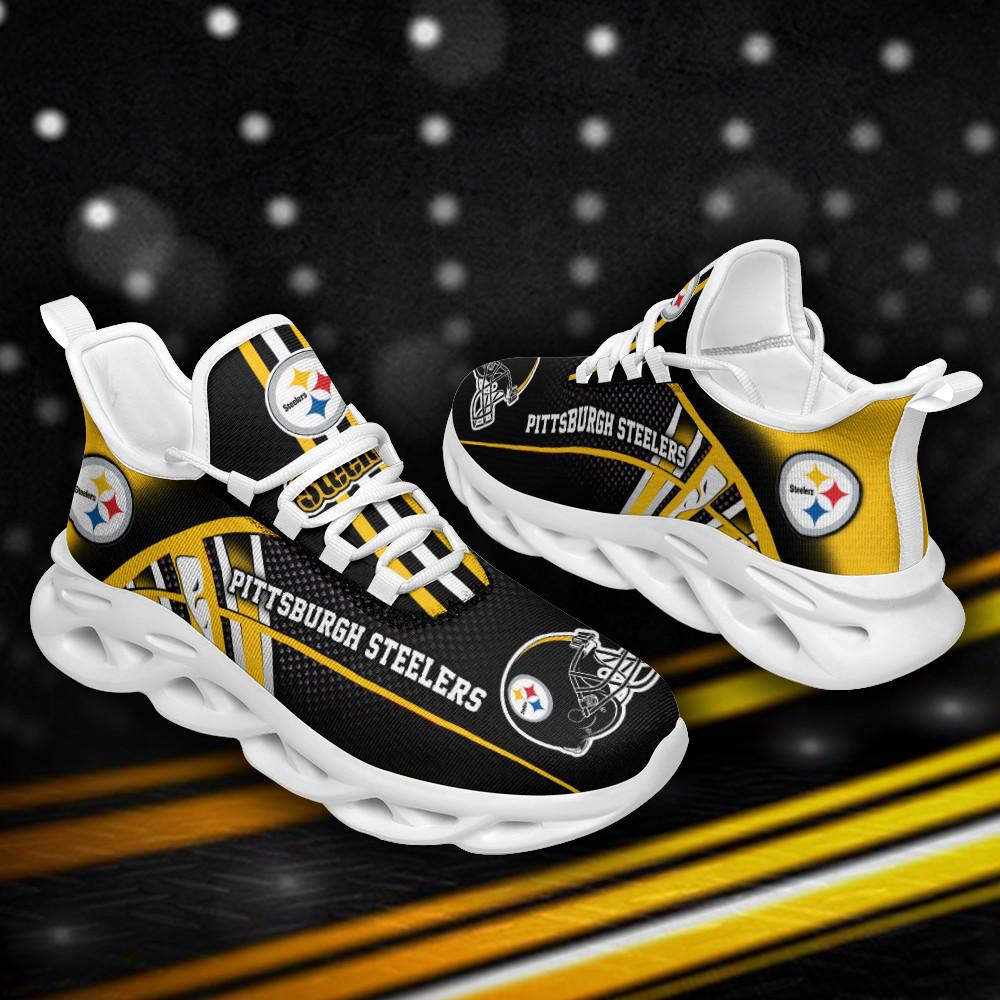 Pittsburgh Steelers Max Soul Shoes Sneakers for Men And Women – NFL Football Fan Shoes, Team Sneakers - Image 4