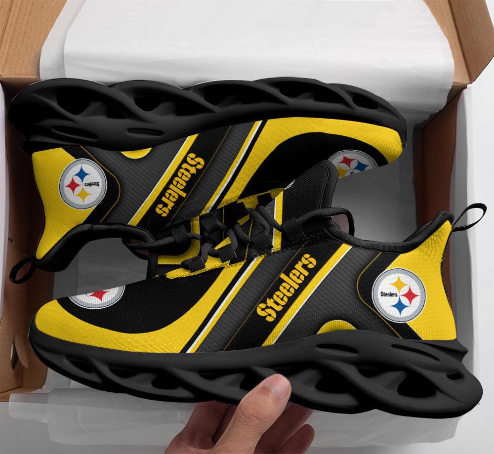 Pittsburgh Steelers Max Soul Shoes Sneakers for Men And Women – NFL Football Fan Shoes, Team Sneakers - Image 4