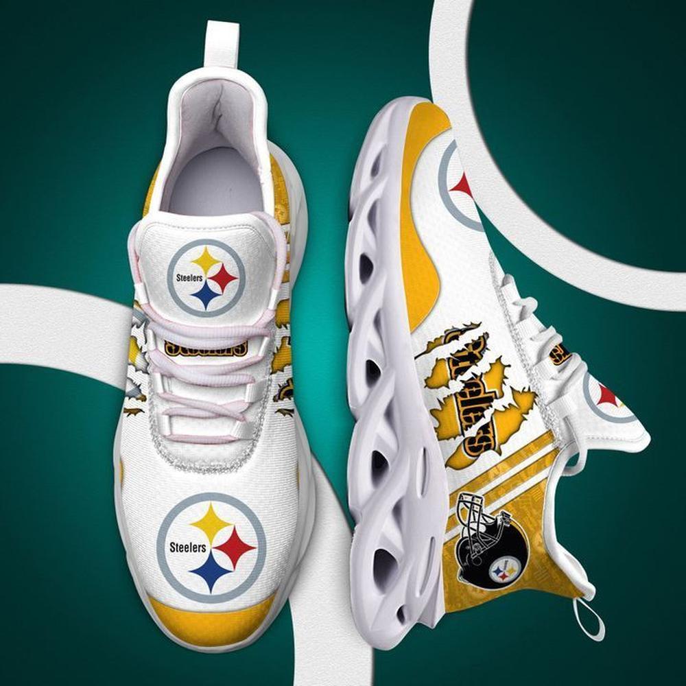 Pittsburgh Steelers Max Soul Shoes Sneakers for Men And Women – NFL Football Fan Shoes, Team Sneakers - Image 4