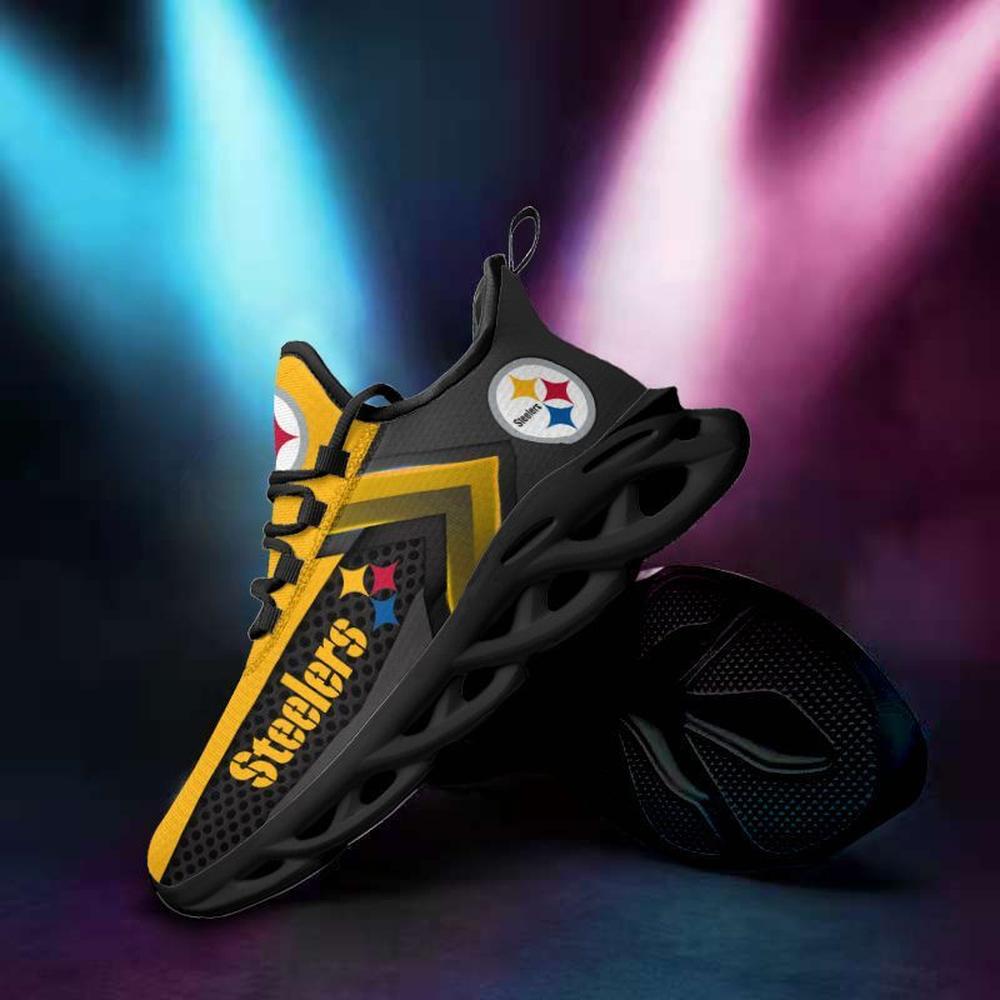 Pittsburgh Steelers Max Soul Shoes Sneakers for Men And Women – NFL Football Fan Shoes, Team Sneakers - Image 4