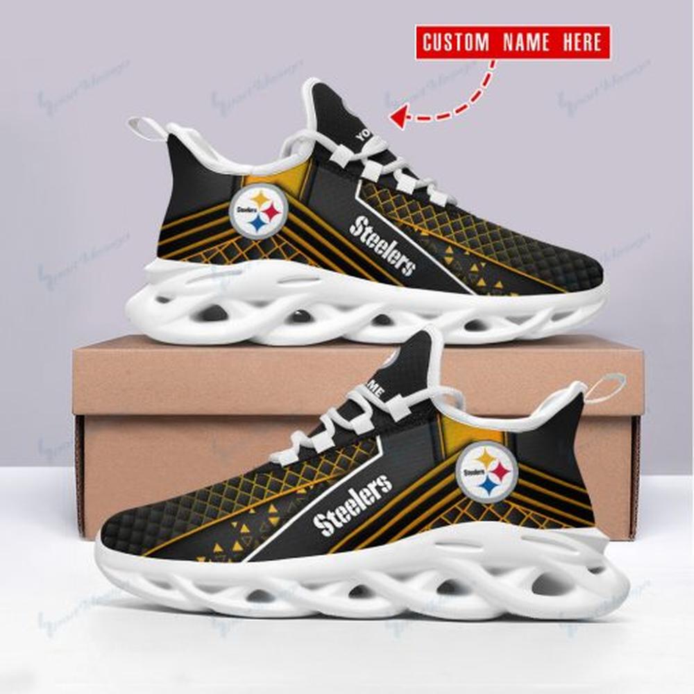 Pittsburgh Steelers Max Soul Shoes Sneakers for Men And Women – NFL Football Fan Shoes, Team Sneakers - Image 5