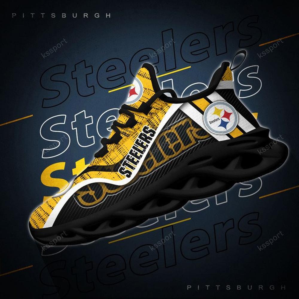 Pittsburgh Steelers Max Soul ShoesSneakers for Men And Women – NFL Football Fan Shoes, Team Sneakers - Image 4